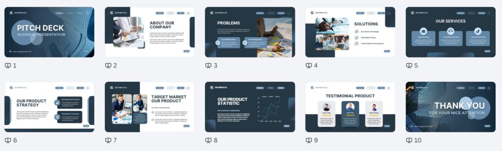 Template PPT Presentasi Pitch Deck