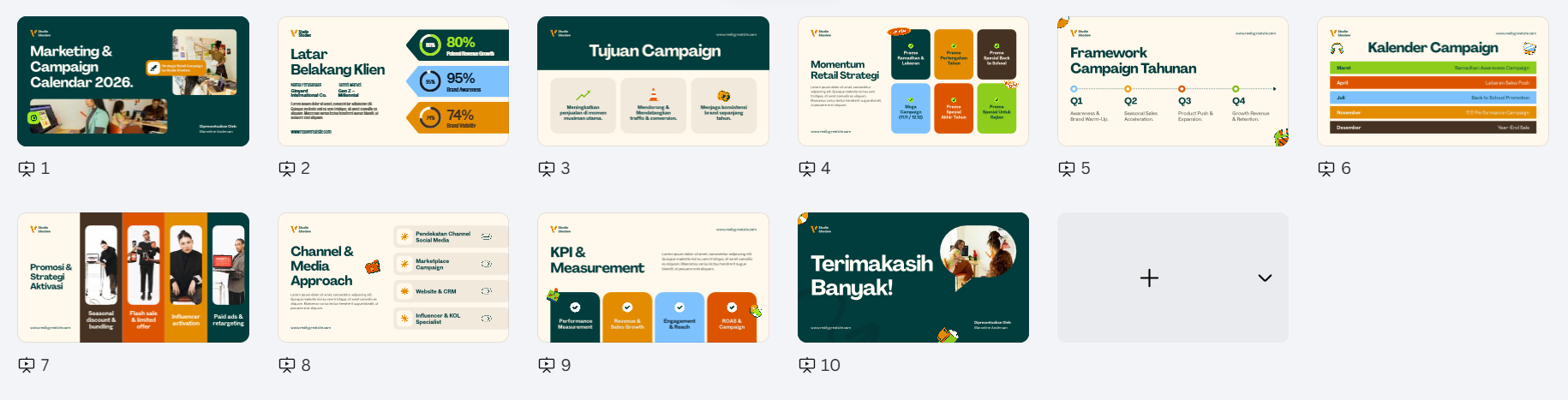 Template PPT Presentasi Marketing Campaign