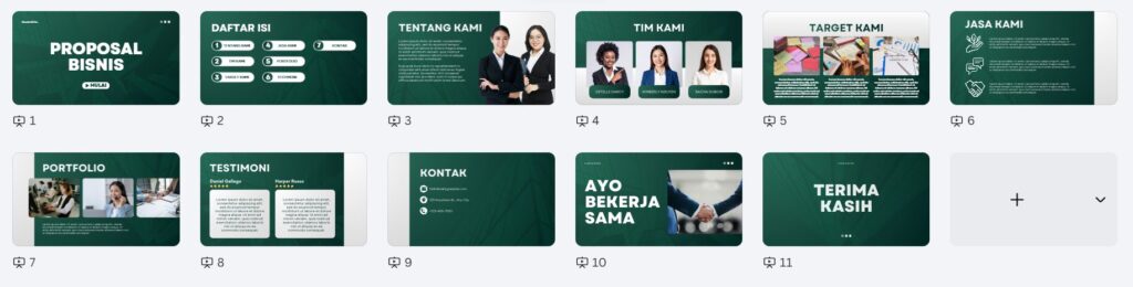 Template PPT Presentasi Simple Clean Style