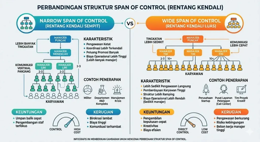 contoh span of control
