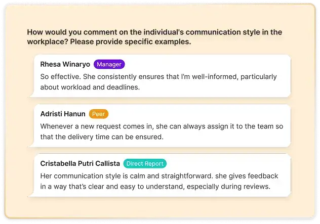 Dashboard Feedback di KantorKu HRIS