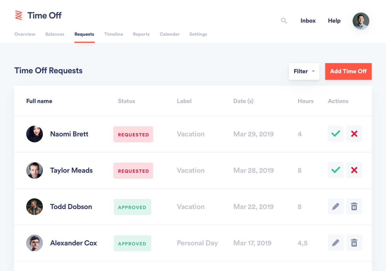 Tampilan Zenefits
