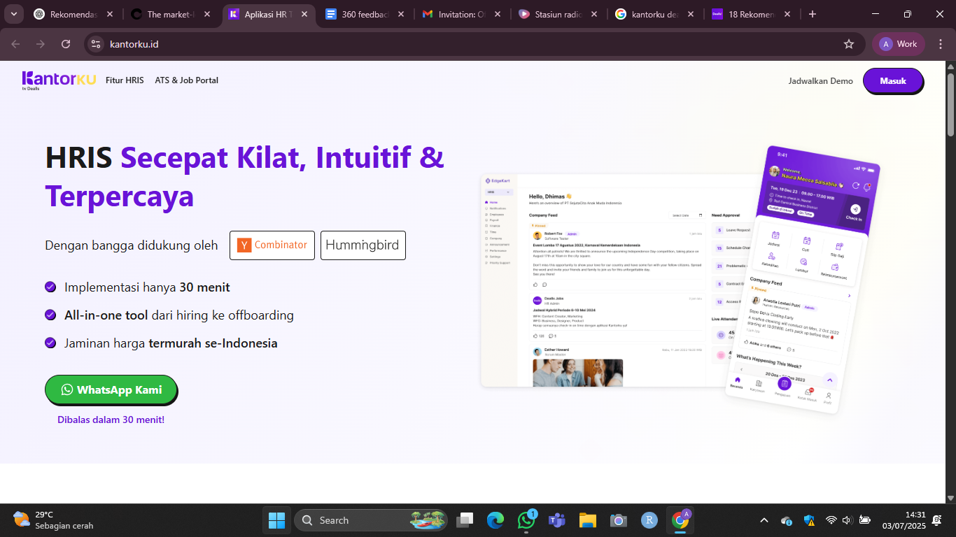 7 Rekomendasi Software 360 Feedback 2025 di Indonesia [+ Fitur & Kelebihan]