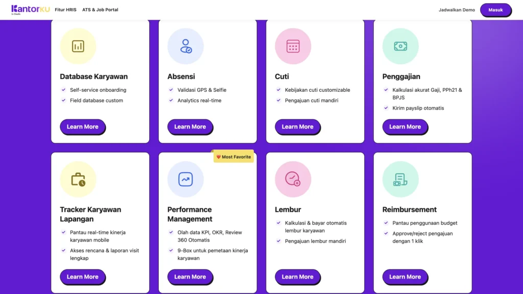 Aplikasi absensni - Software HRIS KantorKu