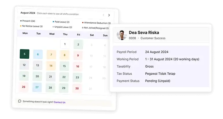 Terintegrasi dengan Sistem Payroll