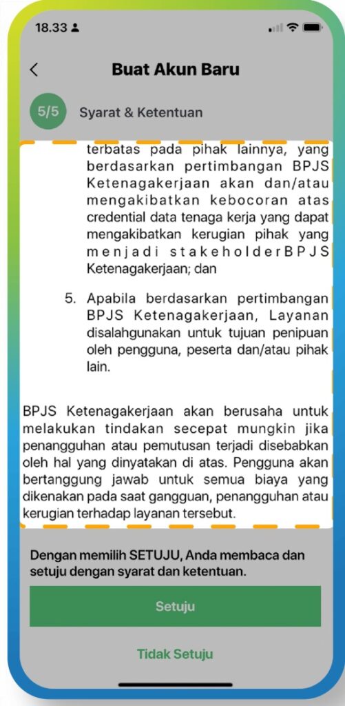 Setujui Syarat & Ketentuan