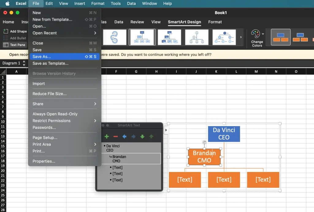 Cara Membuat Struktur Organisasi di Excel