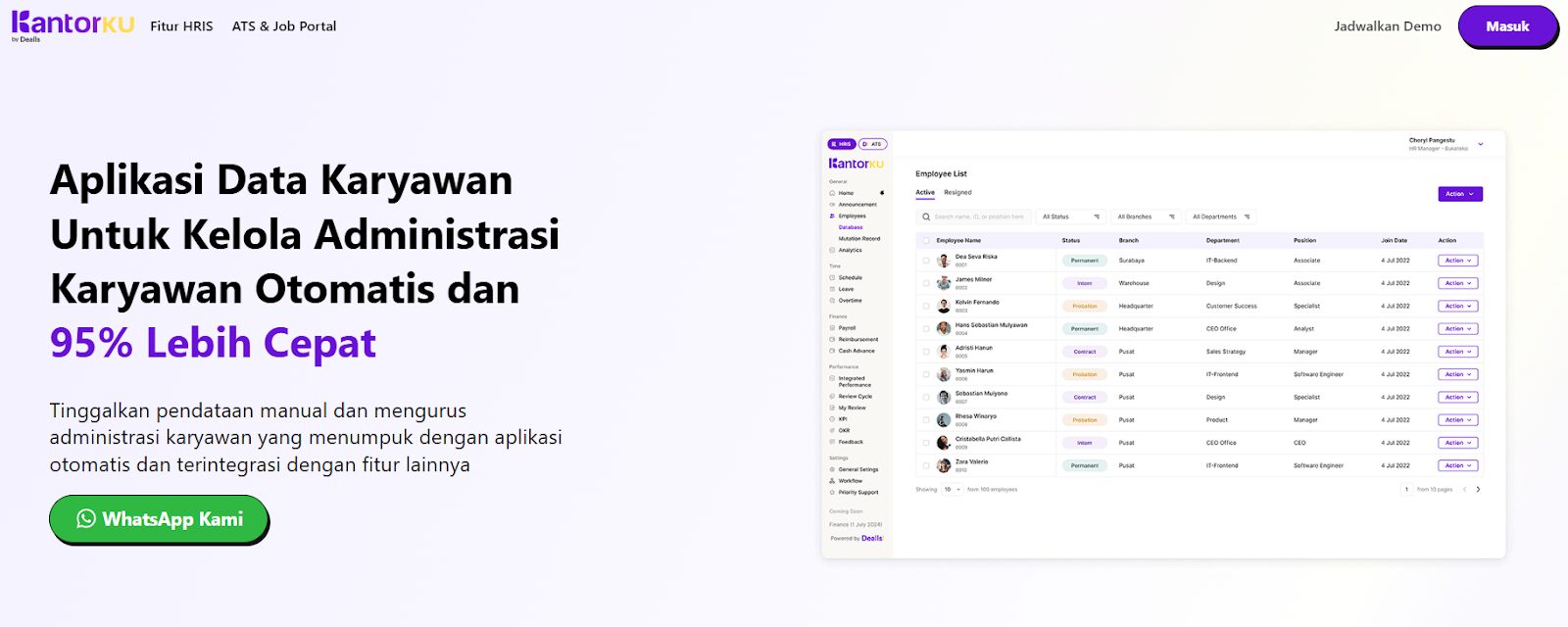 20 Aplikasi Database Karyawan untuk HR & Biaya, Data Anti Tercecer!