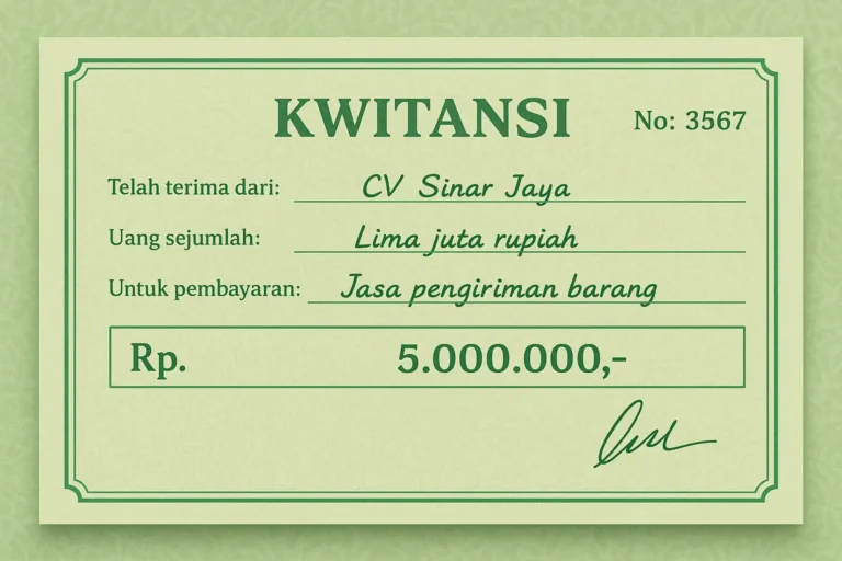 kwitansi adalah