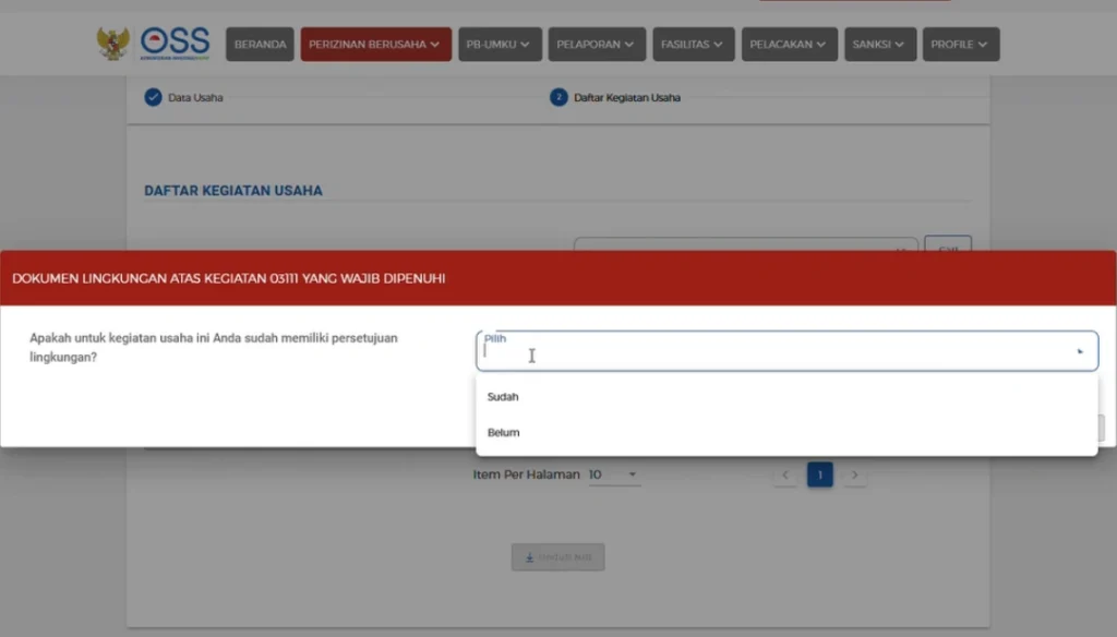 Isi Dokumen Lingkungan