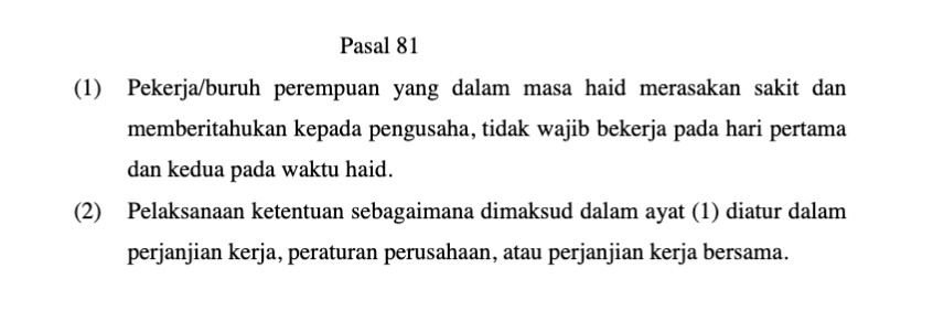Pasal 81 ayat (1) UU No. 13 Tahun 2003 tentang Ketenagakerjaan