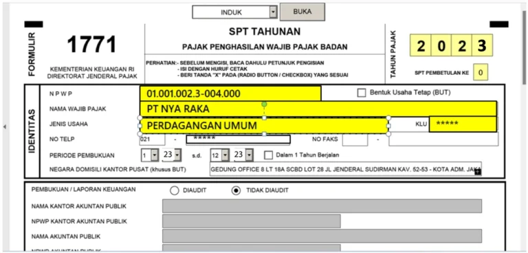 cara lapor perusahaan buat laporan pajak