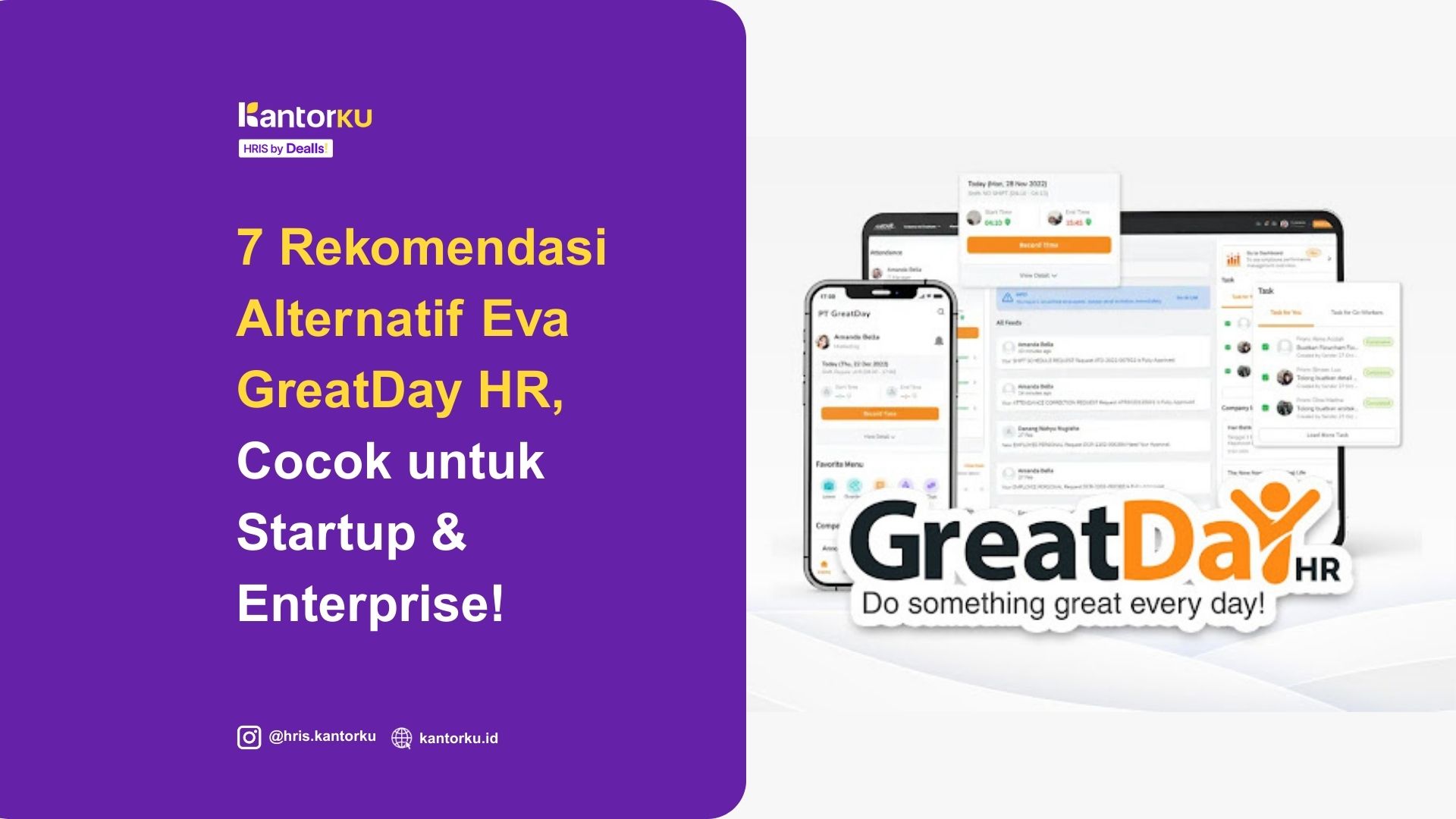 7 Rekomendasi Alternatif GreatDay HR, Cocok untuk Startup & Enterprise!