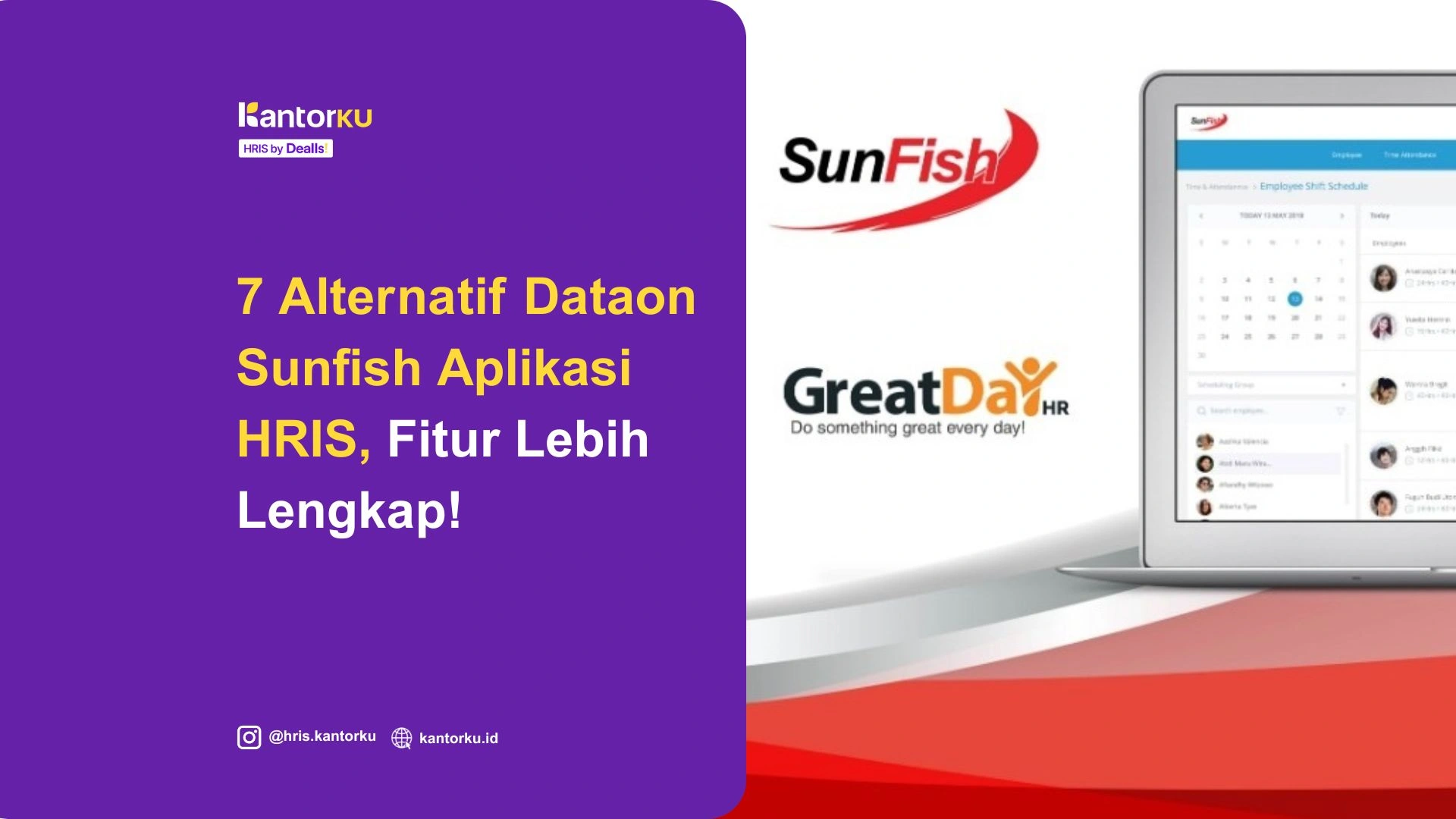 7 Rekomendasi Alternatif Dataon Sunfish Aplikasi HRIS, Harga & Fitur Lebih Lengkap!