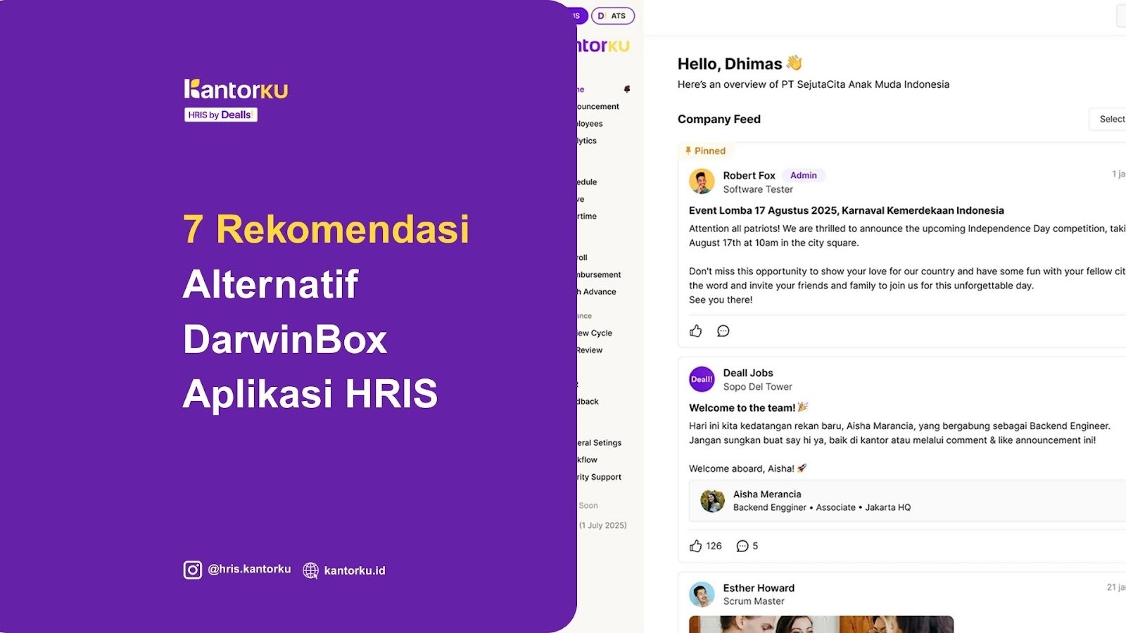 7 Rekomendasi Alternatif DarwinBox Aplikasi HRIS, Lebih Lengkap & Terjangkau!