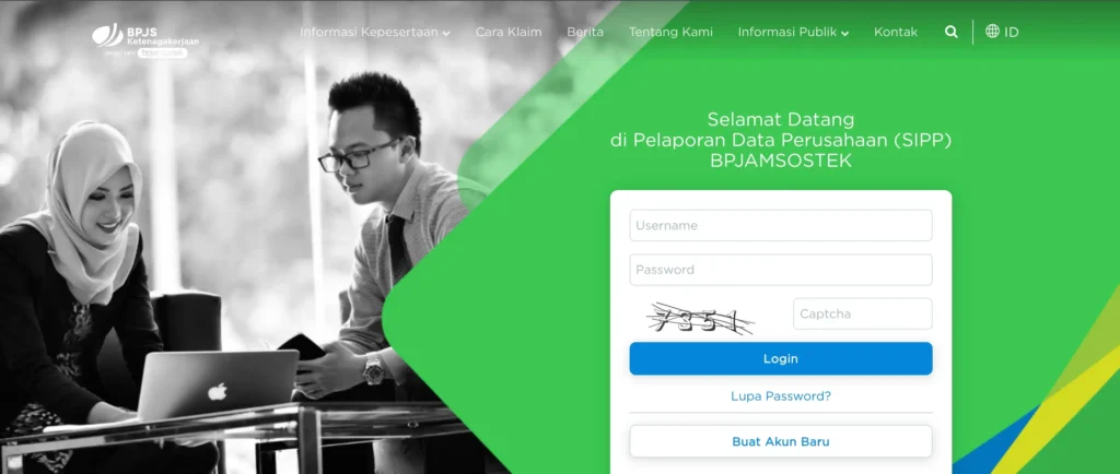 Login ke Dashboard SIPP Online