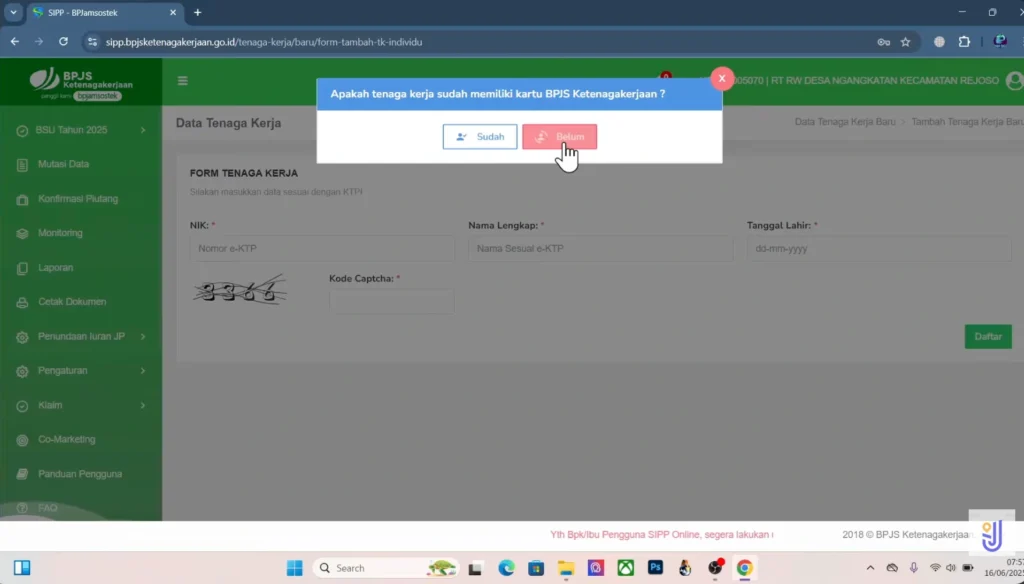 Verifikasi Kepemilikan Kartu