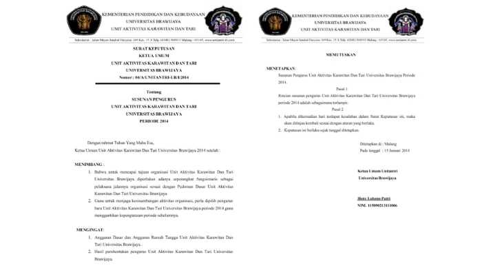 15 Contoh Surat Keputusan beserta Format & Cara Membuatnya