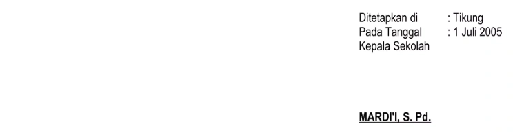 Struktur Penutup Surat Keputusan