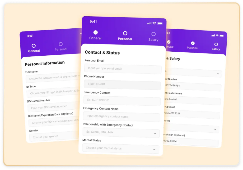 Formulir Onboarding Digital KantorKu HRIS