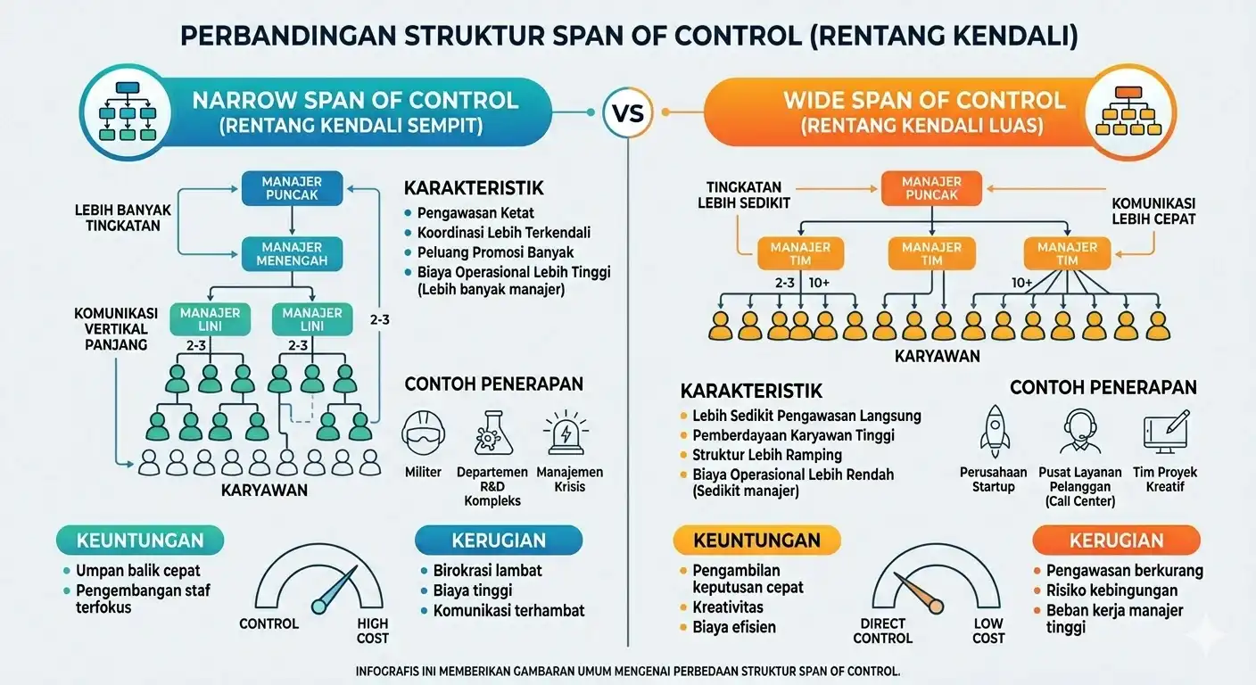 Cara Menentukan Span of Control: Cek Jenis & Contohnya!