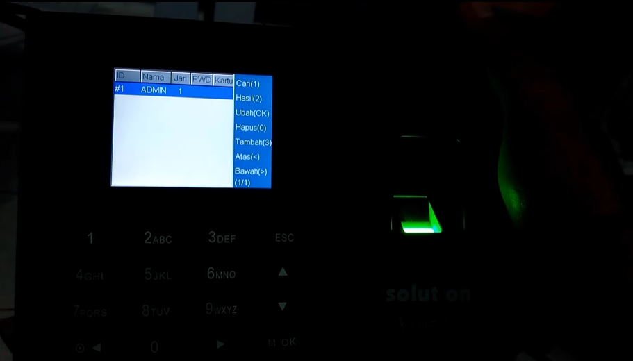 Cara Menambah User di Mesin Fingerprint Solution