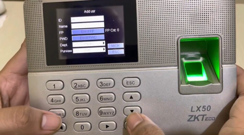 Cara Menambah User Fingerprint ZKTeco