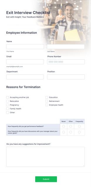 Contoh Form Exit Interview Online