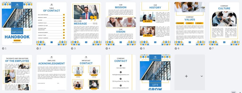 Template Employee Handbook Industri Manufaktur