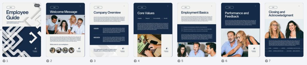 Template Employee Handbook Teknologi