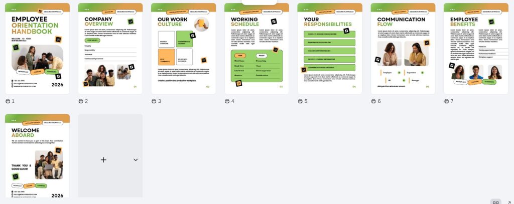 Template Employee Handbook Startup