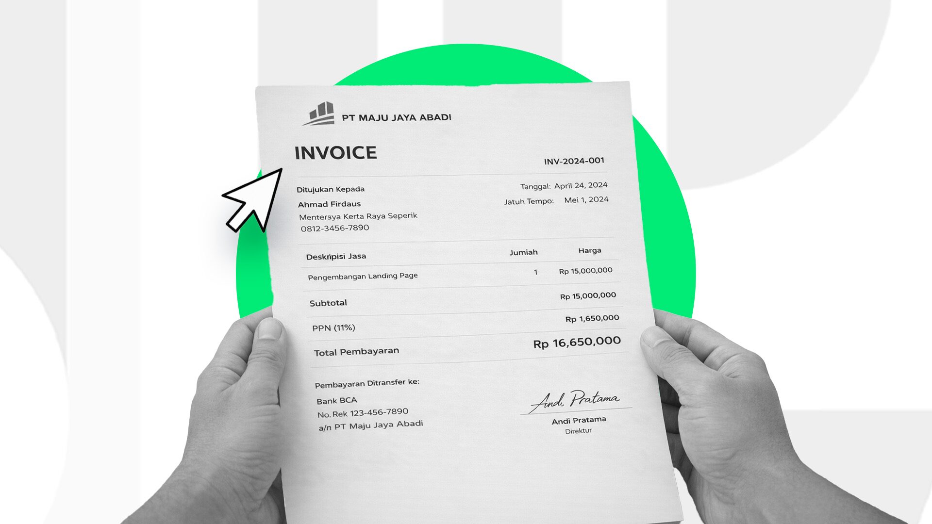 10 Contoh Invoice Hotel Word, PDF, Excel (+Template Gratis)