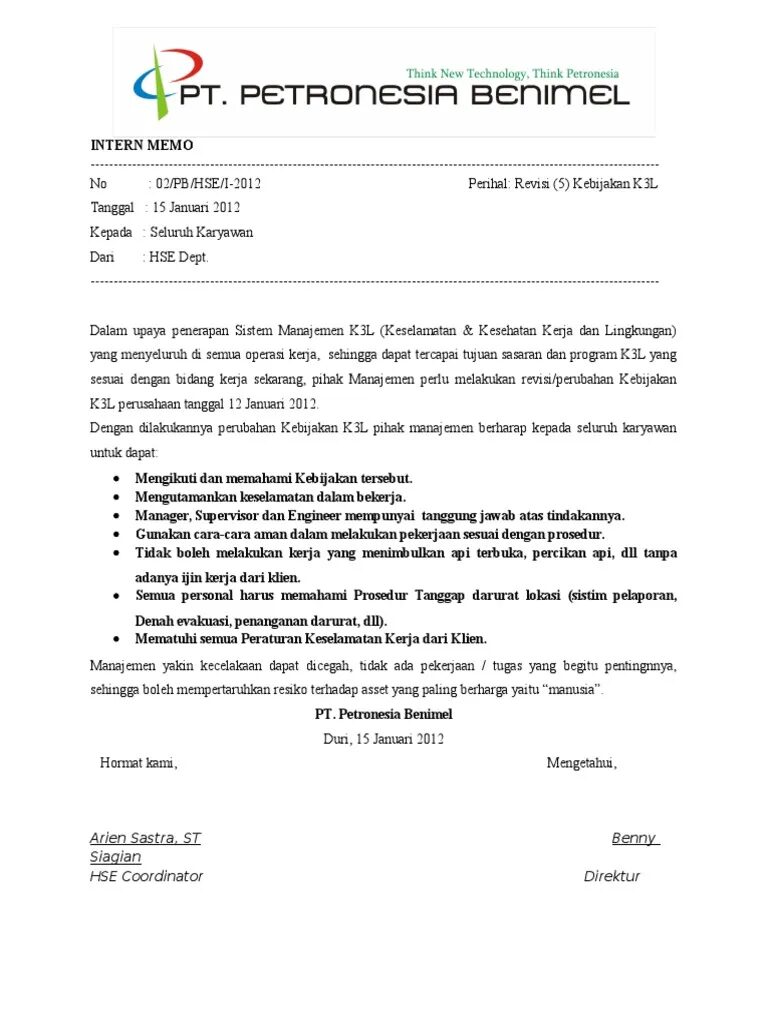 contoh surat pemberitahuan