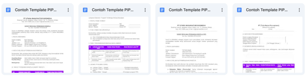 Download Template PIP Performance Gratis