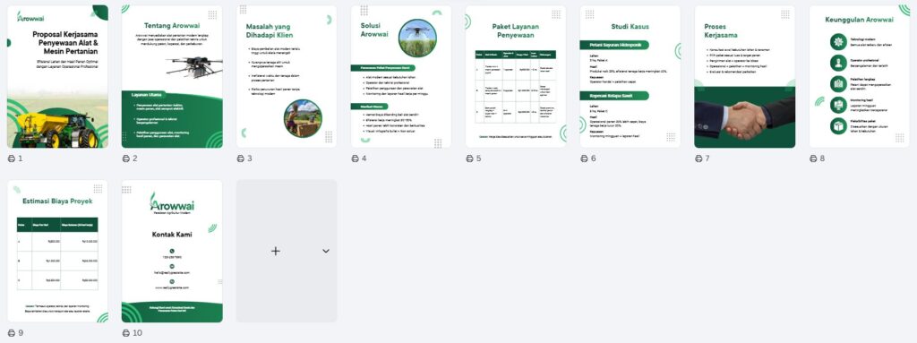 Contoh Pitch Deck Proposal Kerja Sama