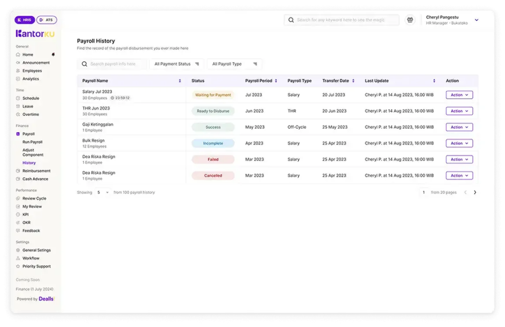 Payroll KantorKu HRIS
