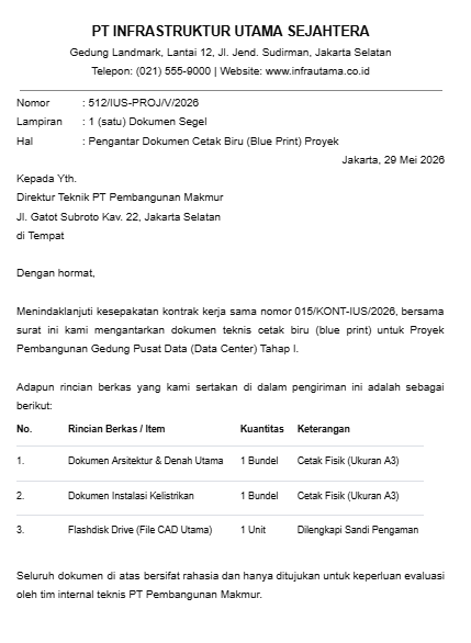 Contoh Surat Pengantar PDF